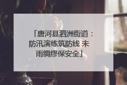 唐河县泗洲街道：防汛演练筑防线 未雨绸缪保安全